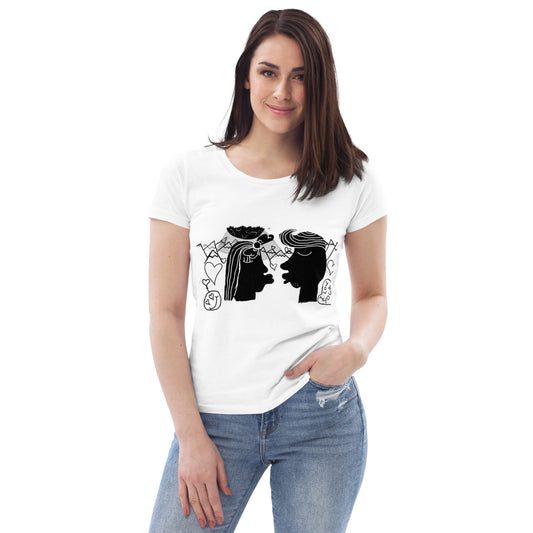 Camiseta ecológica ajustada para mujer